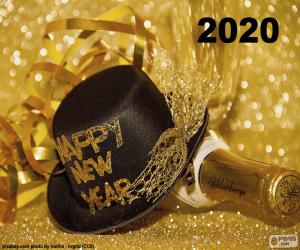 Puzzle Ευτυχισμένο το νέο έτος 2020